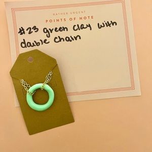 Handmade clay necklace